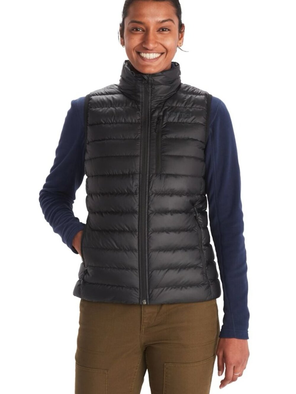 Marmot Women's Highlander Down Vest, Size M, Black